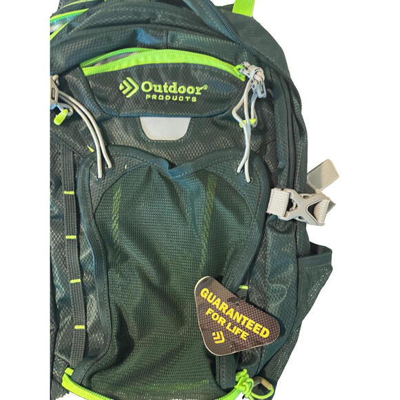 Outdoor Products Hydration Backpack with CamelBak Tube – Green/Gray – NWT - Picture 2 of 9